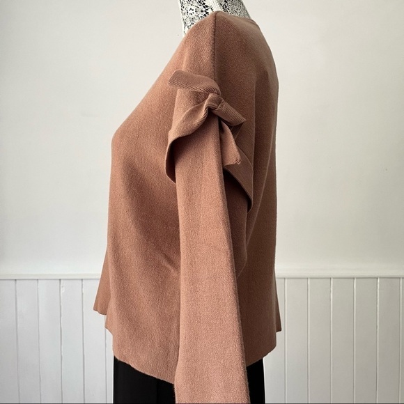 Zara Girls Ruffle Long Sleeve Sweater Size 13-14 - Picture 5 of 12